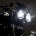 Motodemic Dual Adaptive LED Headlight Conversion Kit for the 2012-2016 Triumph Street Triple and 2011-2015 Speed Triple Motodemic Dual Adaptive LED Headlight Conversion Kit for the 2012-2016 Triumph Street Triple and 2011-2015 Speed Triple